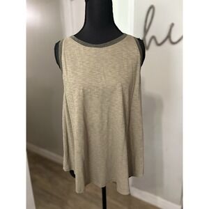 NWT Michael Stars Olive Moss Ringer Tees Swing Tank Size‎ OS One Size